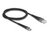 DeLOCK 81121 câble USB USB 2.0 1 m USB A vers USB C 60W anthracite, noir
