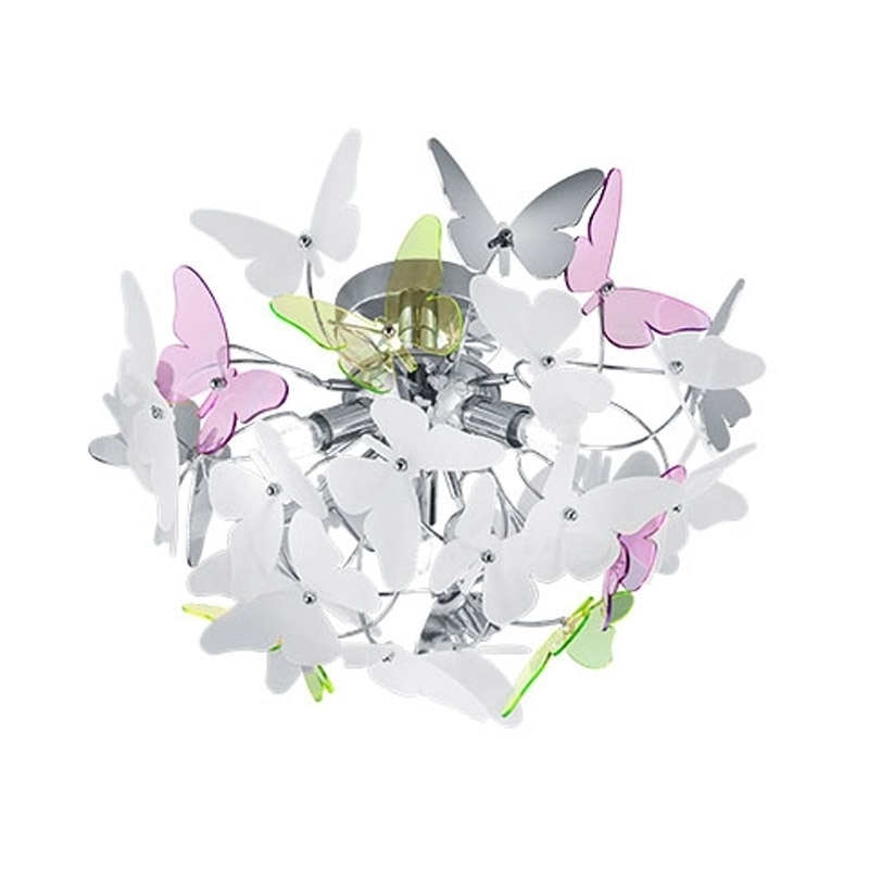 Trio Plafonnière Reality Butterfly 3-lichts Chroom R60213017