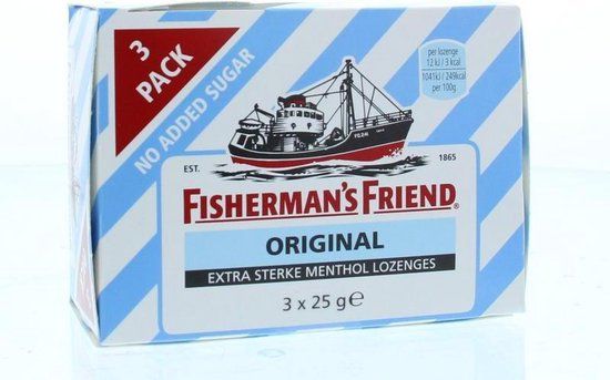 Fisherman's Friend Extra Strong Sugar Free 3 x 25g