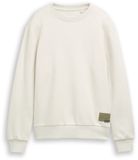 Tom Tailor Sweatshirt met badge-detail - Maat 164 - greyish white