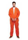 HENBRANDT Oranje gevangenis jumpsuit voor volwassenen en heren, verkleedkostuum, veroordeelde ketelpak, gevangenenisoverall, gevangenisspringpak, verkleedoutfit, eenheidsmaat, herenkostuum
