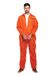 HENBRANDT Oranje gevangenis jumpsuit voor volwassenen en heren, verkleedkostuum, veroordeelde ketelpak, gevangenenisoverall, gevangenisspringpak, verkleedoutfit, eenheidsmaat, herenkostuum