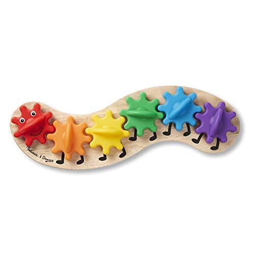 MELISSA & DOUG regenboogrups voor het draaien van hout (7 delen)