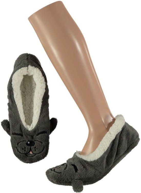 Apollo Meisjes ballerina pantoffels/sloffen zeehond 28-30