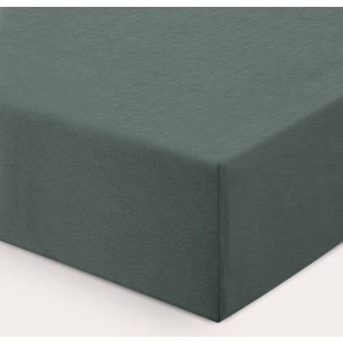 NOUS Kids jersey hoeslaken wieg 80x40 cm - donkergroen