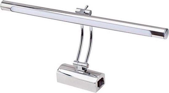 BES LED Akna LED Picture Light - Round 8W - Chrome Aluminum - Adjustable