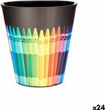 Pincello Rubbish bin Multicolour Pencils Plastic (10 L) (24 Units)