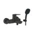 Grohe Start mitigeur de bain - inverseur - entraxe 15cm - avec ensemble de douche à main - noir mat