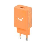 Wonder full-power Oranje 5 mm 1 USB-A-poort EU-stekker Smartphone en Tablet Oplader