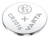 Varta CR2016 Lithium Knoopcel Batterij - 3V - 90mAh - 1 stuk