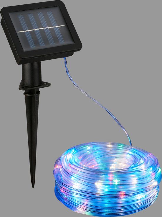 Briloner Slang - 10 meter Buitenverlichting - Solar Tuinverlichting - Zonne Energie - Buiten Snoer - Lichtsnoer Buiten