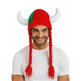 Chaks Helm met hoorns en vlechten