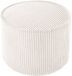 Wigiwama Corduroy Pouffe / Poef - Ø40x25cm - Marshmallow