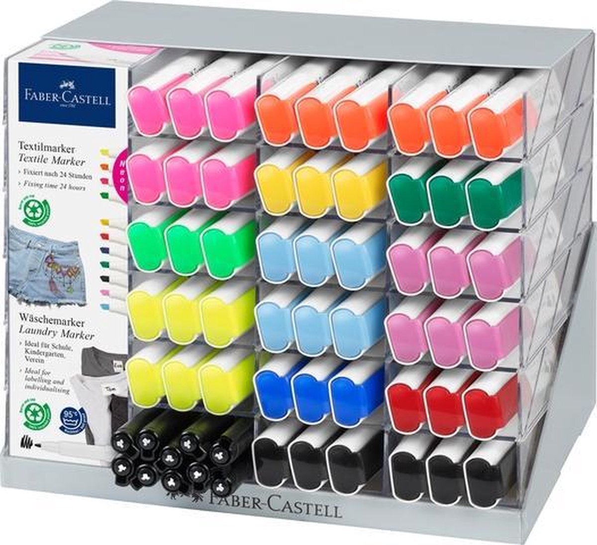 Faber-Castell Textielmarker FC display - POS 110stuks en 10stuks