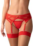 Obsessive - Aliosa Jarretellegordel - L/XL - Rood
