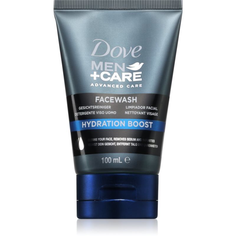 Dove Men+Care Facewash Hydration Boost – huidverzorging voor mannen – gezichtsreiniger – hydrateert essentiële hydratatie zonder spanningsgevoelens achter te laten, 1 x 100 ml
