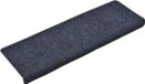vidaXL Trapmatten zelfklevend 15 stuks 65x21x4 cm blauw rechthoekige rand