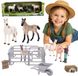 Woopie Farm Horses Figurines Set Petit Fermier 11 pièces accessoires