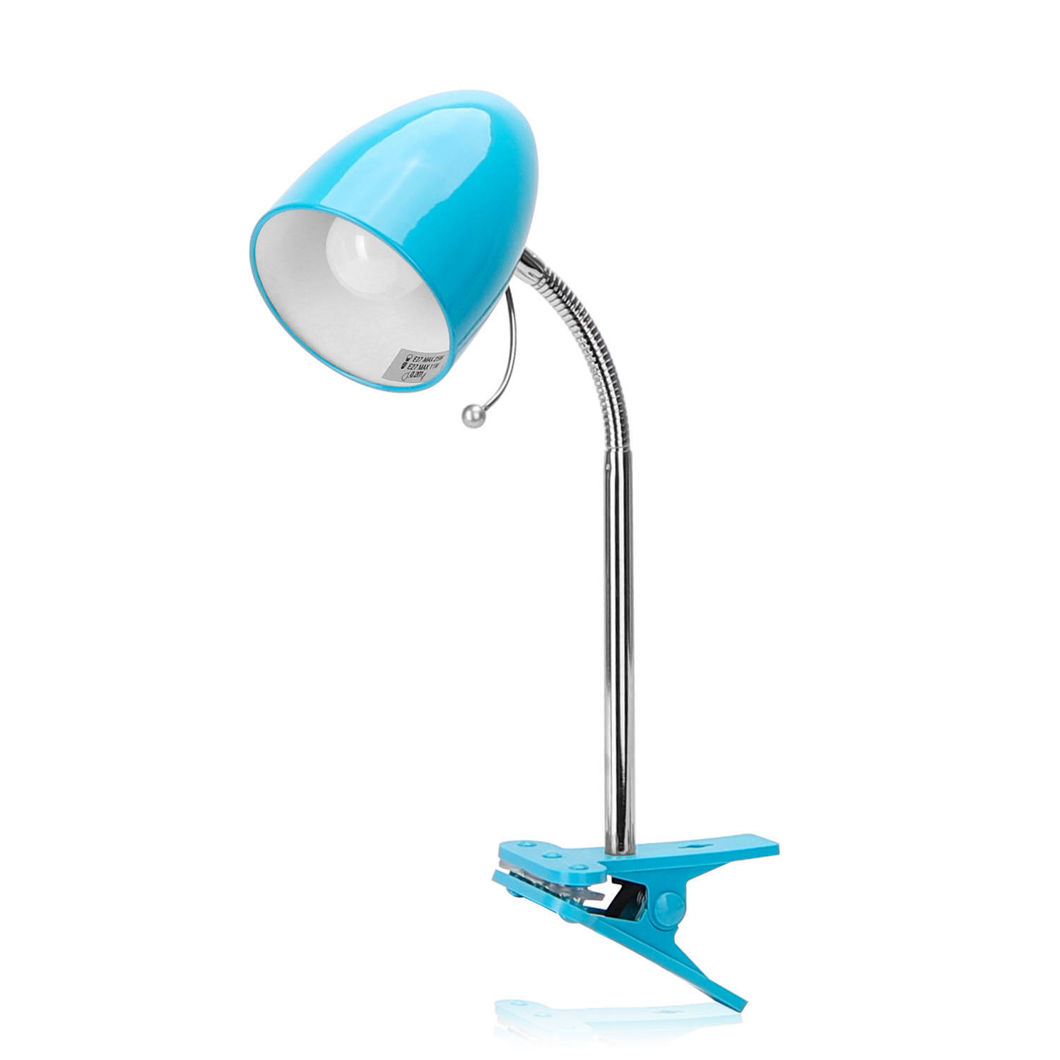 Aigostar LED klemlamp - E27 Fitting - Turqoise - Excl. lampje