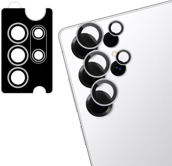 imoshion Camera Lens Protector - Geschikt voor Samsung Galaxy S25 Ultra - 2 Pack - Titanium Whitesilver