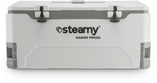 Steamy Marine Pro 155 - Grote koelbox - Maritieme Koelbox - 155 Liter - Wit