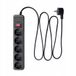 Akyga AK-SP-06B - Overspanningsbeveiliging Stekkerdoos - 5 Uitgangen - 3m Kabel