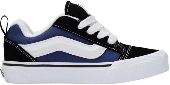 Vans Knu Skool Sneakers Junior Blauw - Zwart - Wit Suède Maat 32