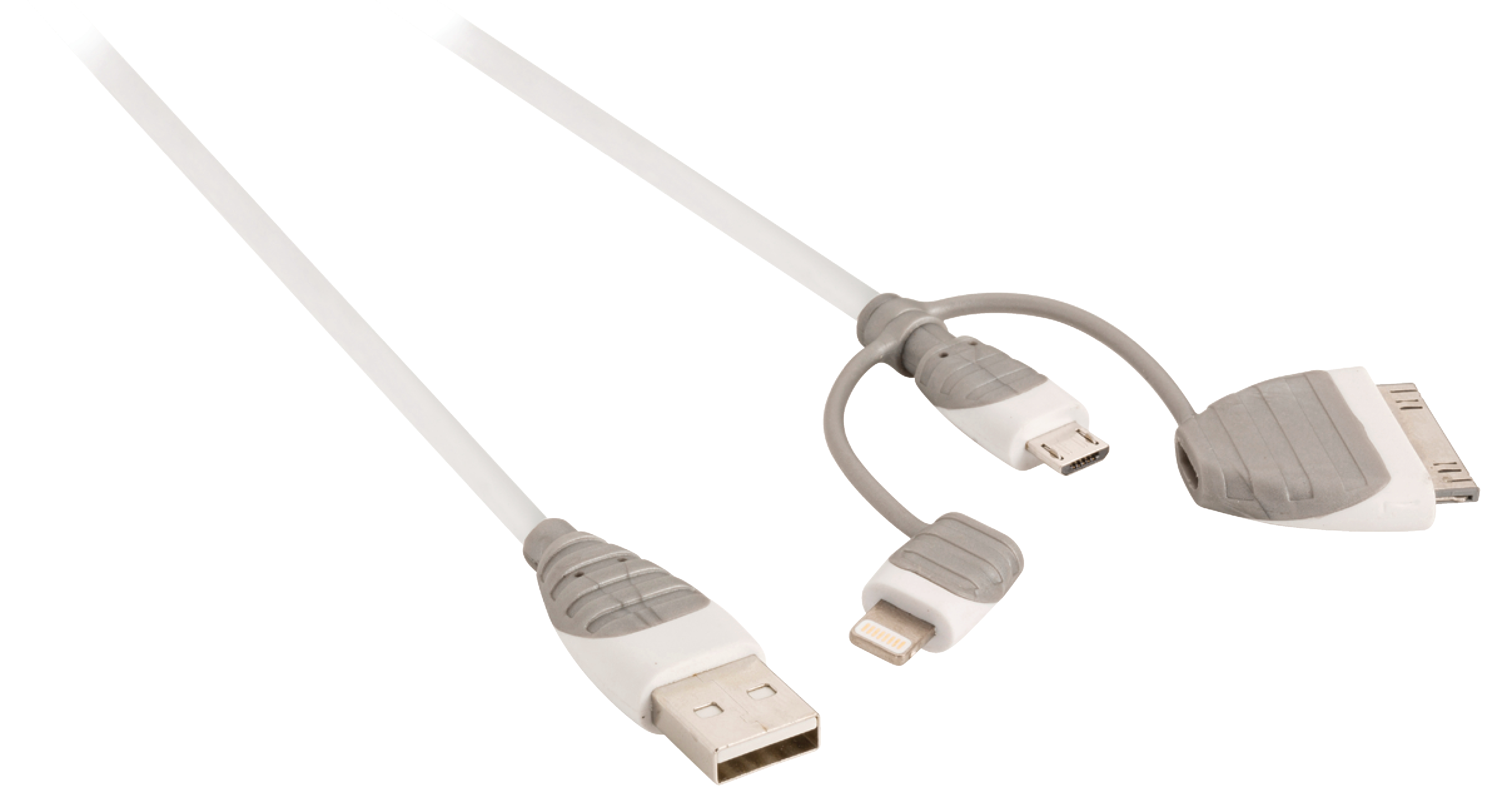 Bandridge BBM39410W10 3 in 1 sync and charge kabel USB 2.0 A male