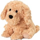 Soframar Knusse Pluche Bouillotte Gekrulde Hond Beige