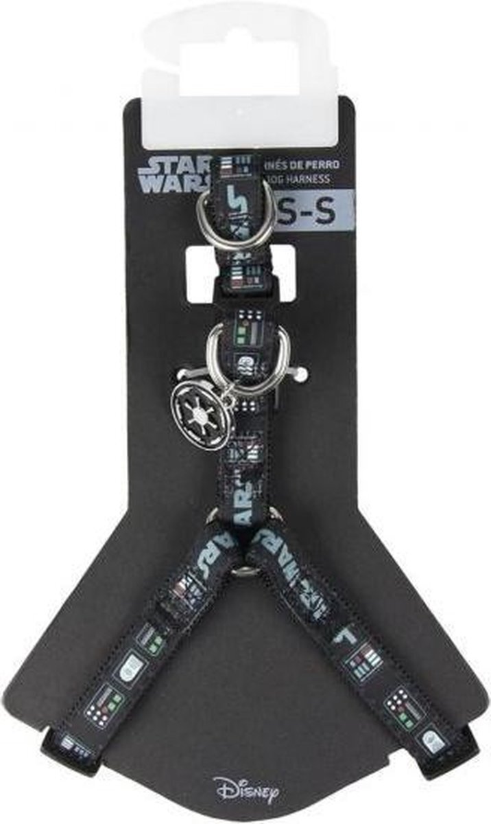 Cerdá Star Wars Darth Vader - Hondentuigje - XS/S (Lengte 30-40cm - Breedte 1.5cm) zwart