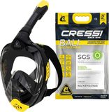 CRESSI Bali Full Face Mask Black/Yellow L/XL