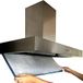 Universeel afzuigkapfilter, afneembaar, vet- en absorberend, 90 x 40 cm, wit, rookabsorberend