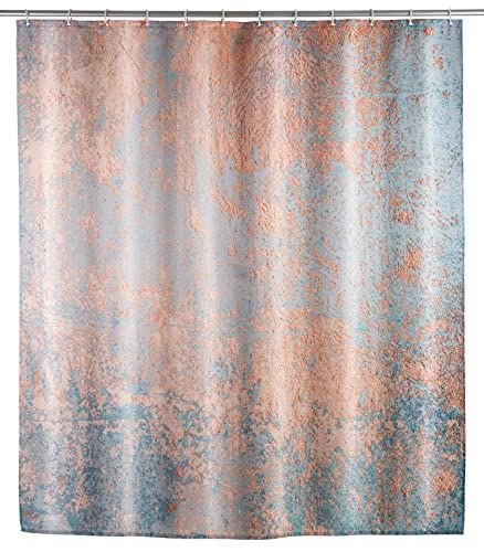 WENKO Antischimmel douchegordijn Agate, antibacterieel textielgordijn voor douche en bad, 180 x 200 cm