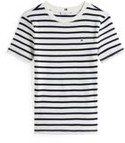 Tommy Hilfiger Dames T-shirt XXL Katoen Zwart/Wit
