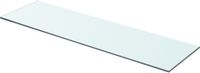 vidaXL Wandschap Transparant Glas 70x20 cm