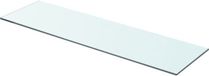 vidaXL Wandschap Transparant Glas 70x20 cm