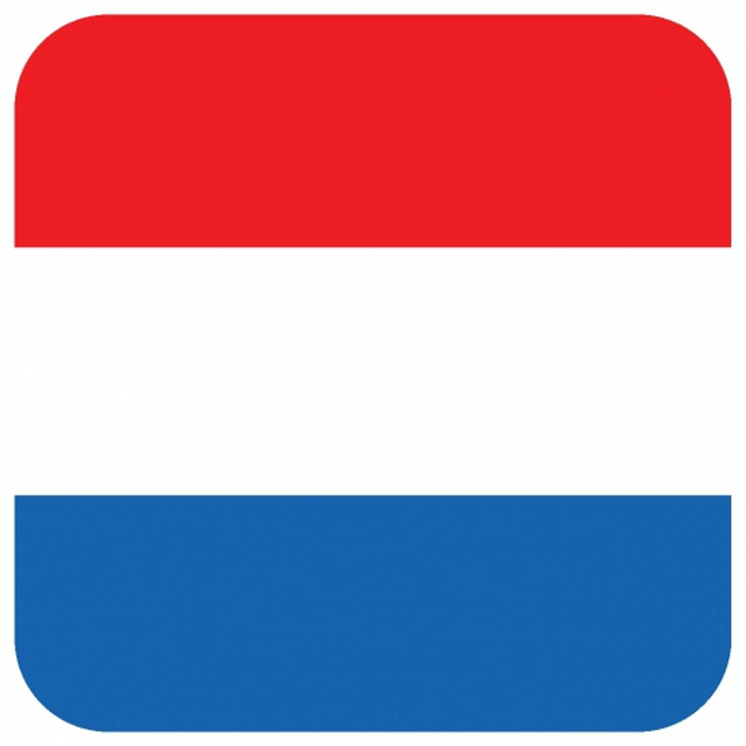 Bellatio Decorations 60x Bierviltjes Nederlandse vlag vierkant - Hollandse vlag - Nederland feestartikelen - Landen decoratie