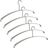 SOTECH 5s Kleerhanger echt geborsteld roestvrij staal 455 x 20 x 185 mm Kleerhanger Hanger voor wandkapstok