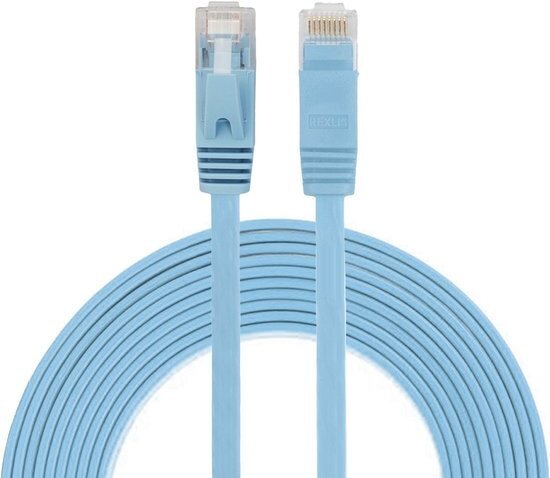 By Qubix internetkabel - 3 meter - blauw - CAT6 ethernet kabel - RJ45 UTP kabel met snelheid van 1000Mbps - Netwerk kabel is zeer stevig