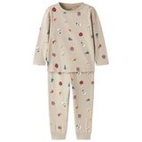 NAME IT MINI pyjama met print - beige