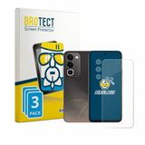 BROTECT Screenprotector 3 Stuks voor realme C100 4G (Voor+Camera) Beschermglas transparant