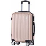 VERTICAL STUDIO Handbagagekoffer, 51 cm, met harde schaal, afsluitbaar, reisbagage, boordbagage, 54 x 38 x 21 cm (h x b x d), voor vliegreizen, Udevalla Brons, Koffer met harde wielen