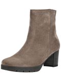 Gabor - Dames - Enkellaarsjes - Taupe - Leer - Hakhoogte 2-3 cm - Ritssluiting