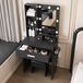 OKWISH Kaptafelset - Zwart MDF - 60 x 38 x 131,5 cm
