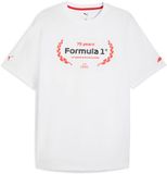 Puma F1 Essentials Graphic T-shirt Man Korte Mouwen Wit L