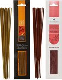 Atmosphera Wierook stokjes - set van 2 geuren - Amber en Patchoeli - 25 cm - Ontspanning