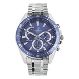 Casio Edifice EFR-552D-2AVUEF Horloge - Staal - Zilverkleurig - Blauw - Ø 45 mm