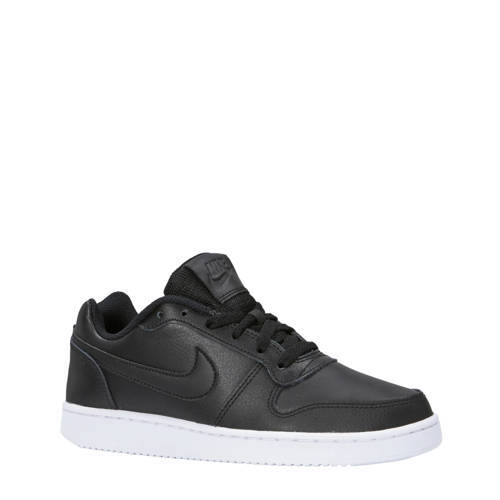 Nike Ebernon Low leren sneakers dames Zwart