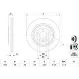 BOSCH Disque de frein (0 986 479 F68)