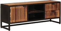 vidaXL TV Kast 105 x 30 x 40 cm Massief Mangohout en Geëngineerd Hout